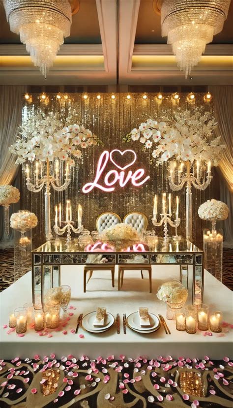 Table Setup For Engagement Party