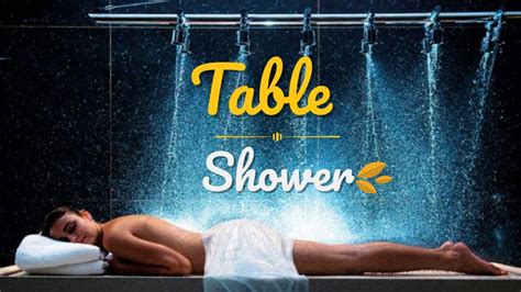 table shower
