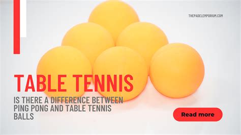 Table Tennis Ball Uses