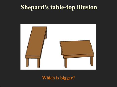 Table Tops Illusion