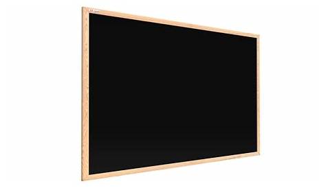 Tableau noir pour craie 120 x 90 cm cadre noir