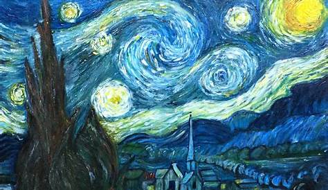 Tableau Peinture Nuit s, Etoilée D'après Van Gogh, Page 2978