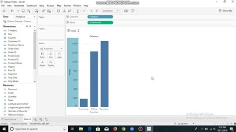 Tableau Column Shelf