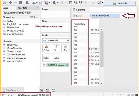 Tableau Create Uneven Bins