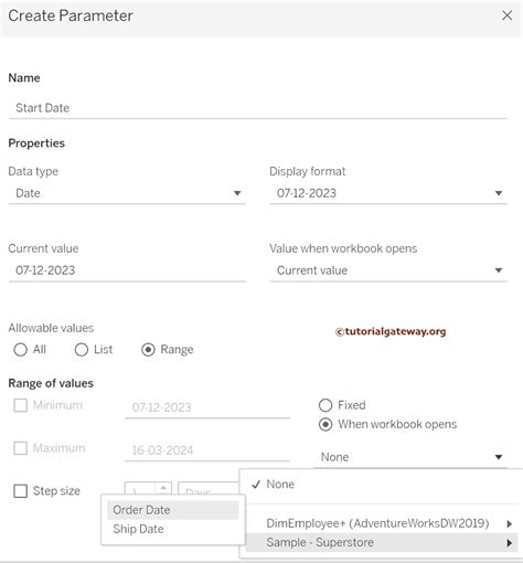 Tableau Filter By Parameter Date