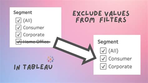 Tableau Filter Exclude Values