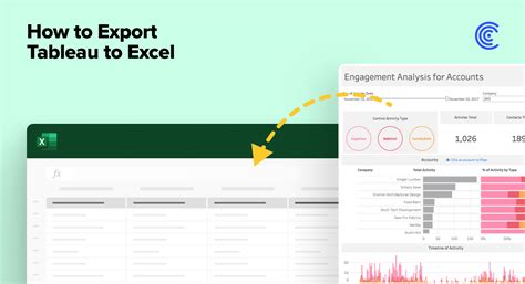 tableau how to export to excel
