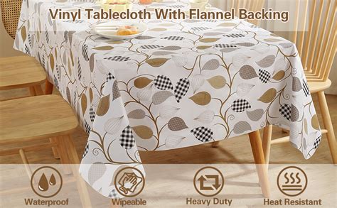 Tablecloths With Flannel Backing
