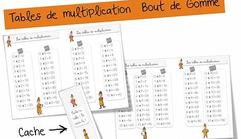 Tables de multiplication | Multiplication, Table de multiplication