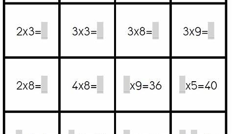 Apprendre les tables de multiplication en 2023 | Table de