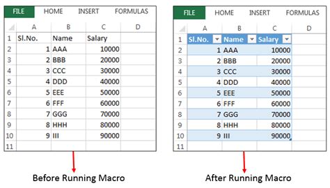 Tables In Excel Vba