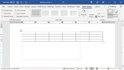 Tables Not Lining Up In Word