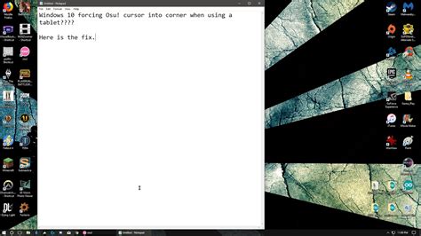 Tablet Cursor Stuck In Corner