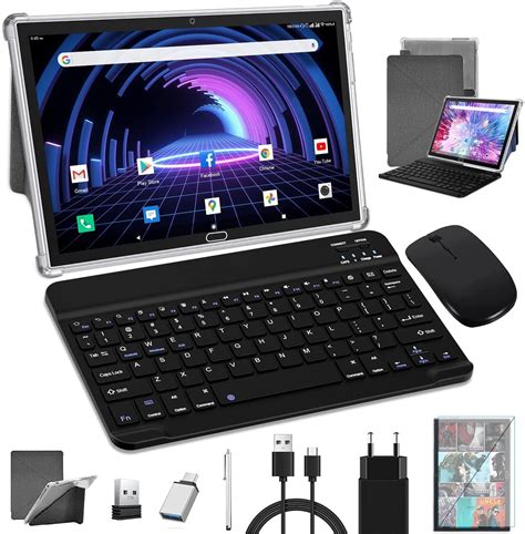 Tablet With Mouse And Keyboard