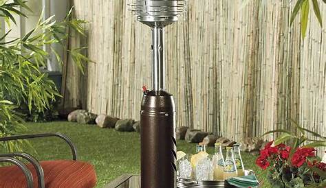 Tabletop Patio Heater Fiammetta Powder Coated Table Top Gas Outdoor Bunnings