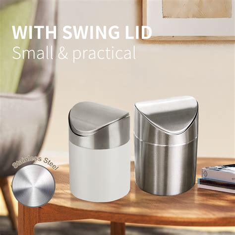 Tabletop Garbage Can With Lid