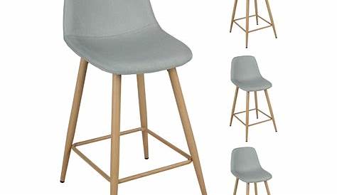 Tabouret De Bar Assise 63 Cm Fly Redoute Blanc Industriel Fixe