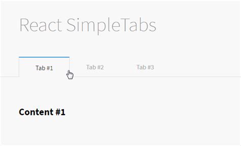 Tabs In React Js Example