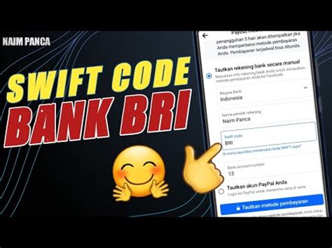 tabungan bri swift code