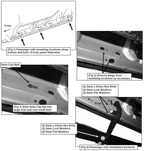 Tac Side Steps Running Boards Installation