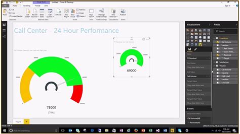 Tachometer Power Bi Custom Visual