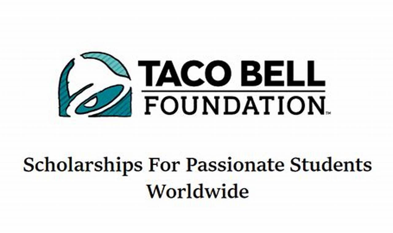 taco bell scholarship 2023 deadline