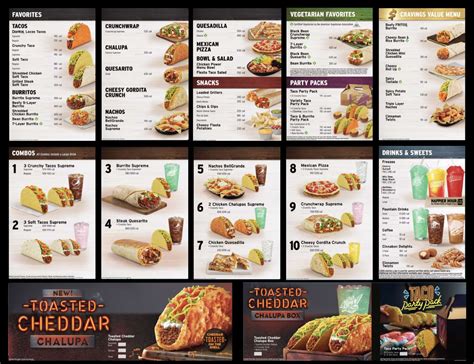 taco bell menu