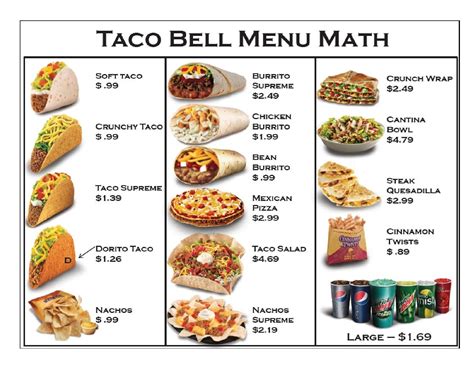 taco bell menu franklin nc
