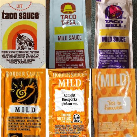 Taco Bell Sauce Packets