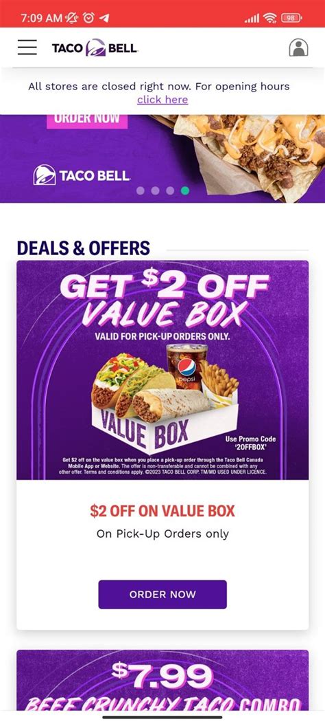 taco bell.promo.codes