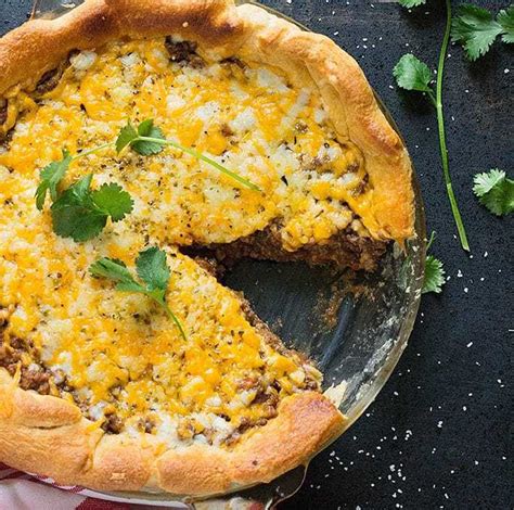 Fiesta Taco Pie Recipe Taco pie, Food, Crescent roll recipes dinner