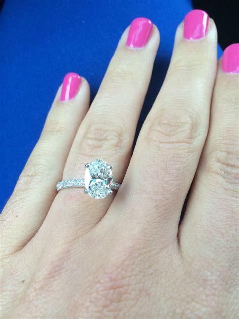 tacori engagement rings on hand