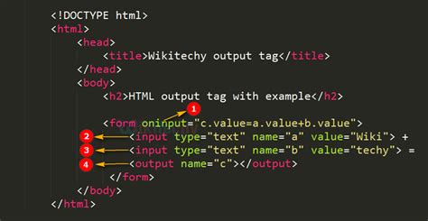 Tag Html Output