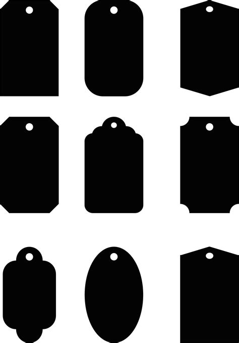 Tag Shape Template Use these templates or make your own shape and