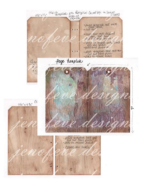 Tag Shaped Journal Printable Kit