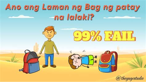tagalog riddles logic with answer for students