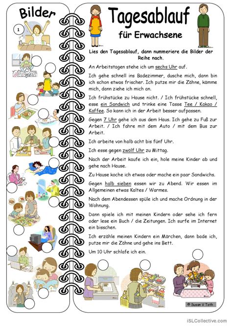 Tagesablauf auf Deutsch daily routine in German Deutsch lernen, Deutsch lernen kinder, Mein