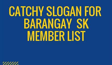 100+ Catchy Tagalog Sk Slogans 2024 + Generator - Phrases & Taglines
