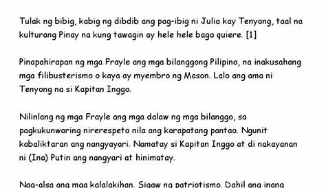 Buod ng ʺWalang Sugat - Lecture notes 1 - Filipino 101 - Studocu
