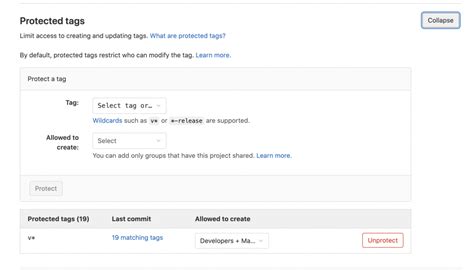 Tags Rules Gitlab