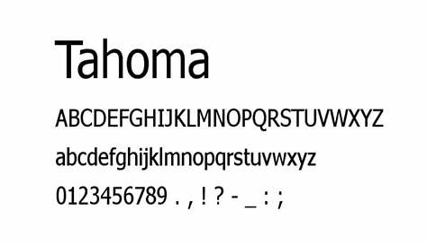 Tahoma font family Typography Microsoft Docs