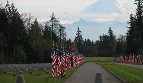 Tahoma National Cemetery Kent Wa Seattle USSVI Base Veterans Day Ceremony At
