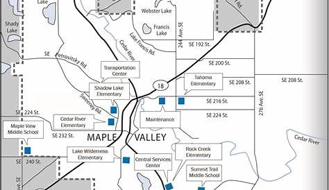Tahoma School District Boundary Map And Walking Route s