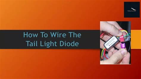 Tail Light Diode Wiring