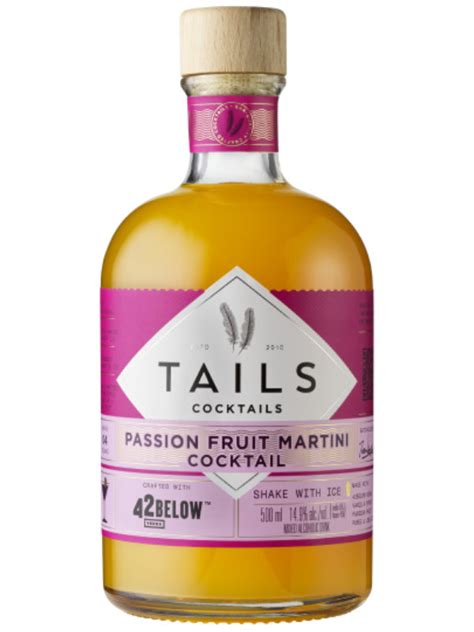 tails passion fruit martini cocktail