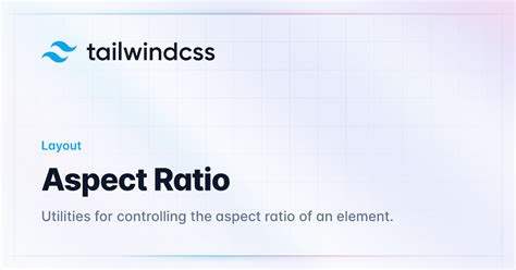 tailwind keep aspect ratio of image