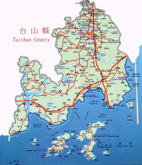 taishan china map in chinese
