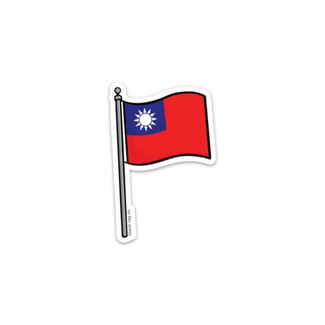 taiwan flag sticker