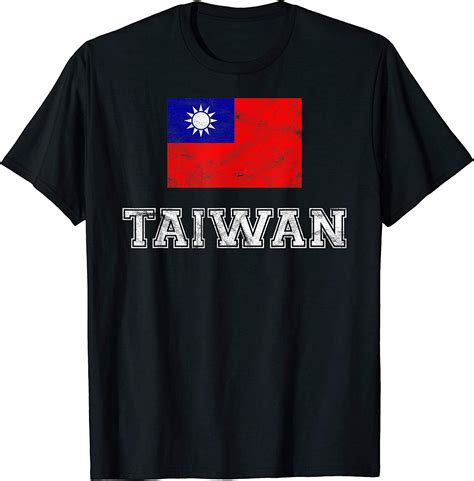 taiwan flag t shirt
