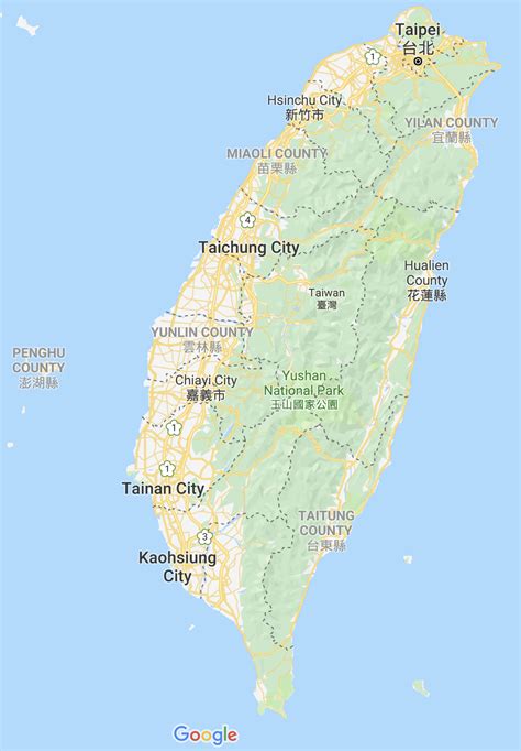 taiwan map google